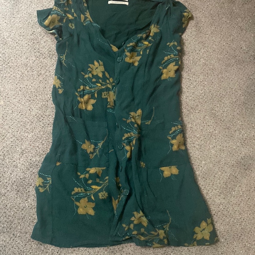 Urban Outfitters Sold Out Button- Up Lola Floral Mini Dress